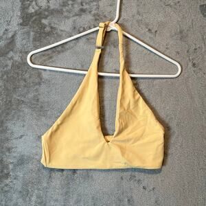 Skatie Lacey Halter Top Buttercup Yellow‎ Size Medium New